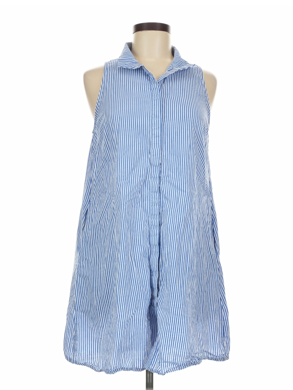 Tuckernuck Blue and White Striped Sleeveless Mini Dress - Picture 2 of 5